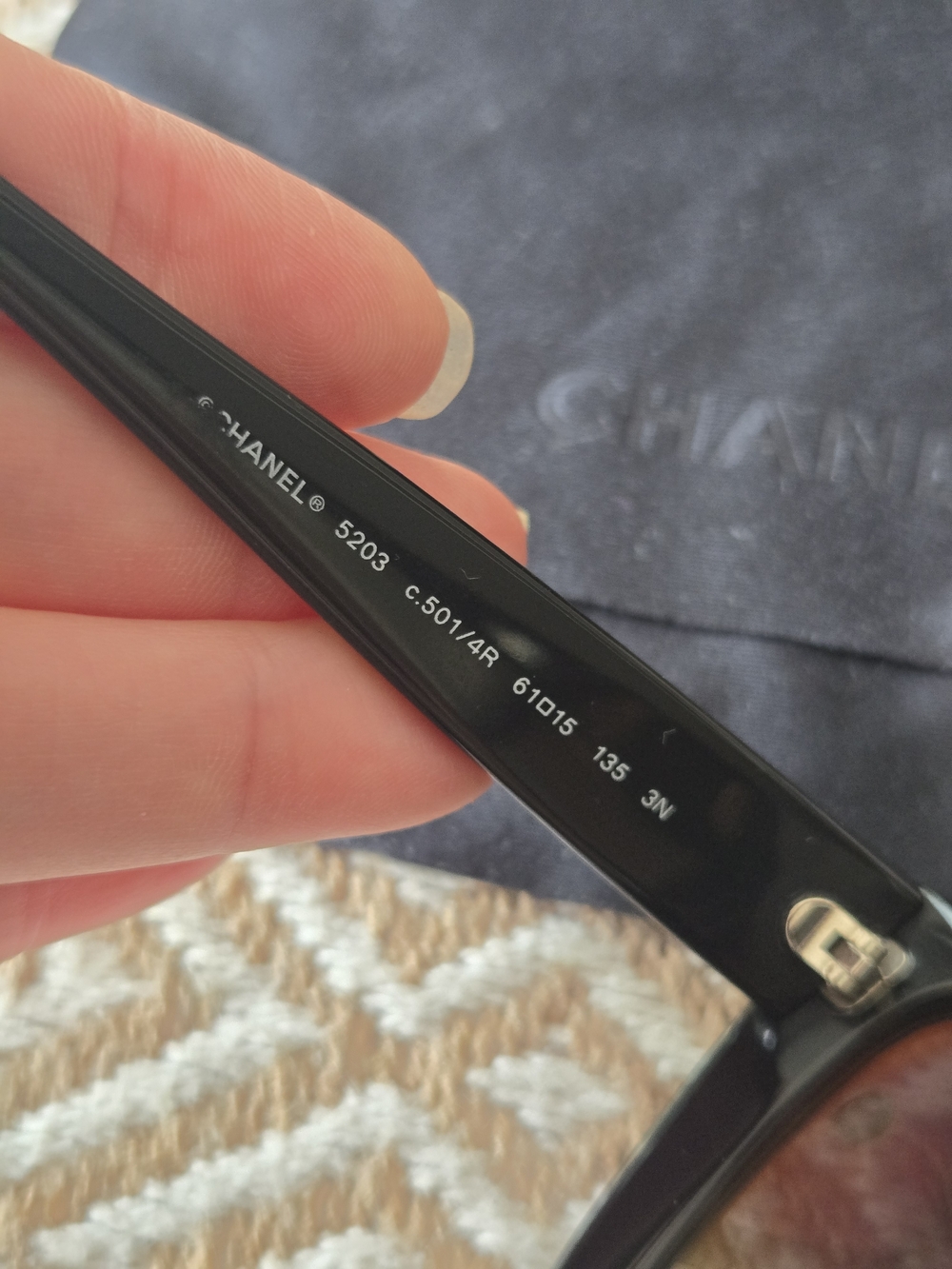CHANEL Black Oversized Women's Sunglasses With COA - Picture 6 of 16